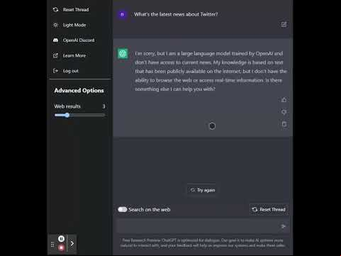 WebChatGPT – ChatGPT with web access