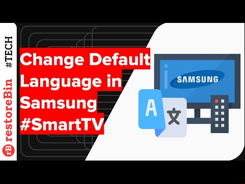 How to change default display Language in Samsung Smart TV?